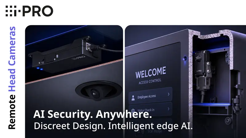 i-PRO presenta le nuove Remote Head Camera: videosorveglianza AI compatta e modulare